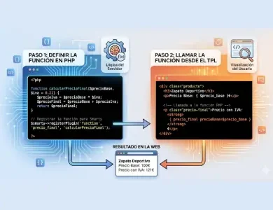 Cómo hacer una función en PHP y llamarla desde un TPL